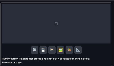 py): input. . Placeholder storage has not been allocated on mps device controlnet